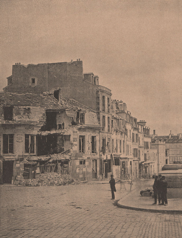 PARIS COMMUNE 1871. Tète du Pont de Courbevoie (12 Avril). Hauts-de-Seine c1873